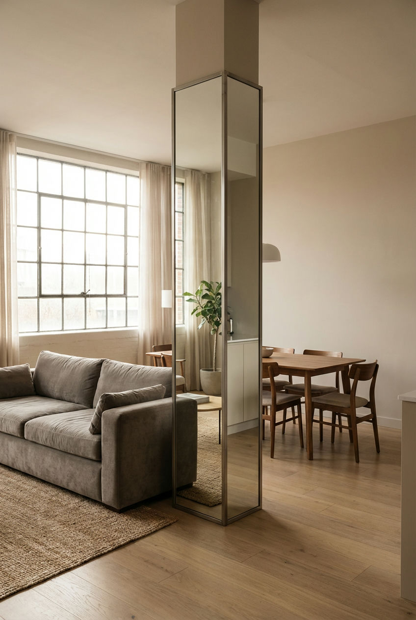 Reflective Architectural Divider