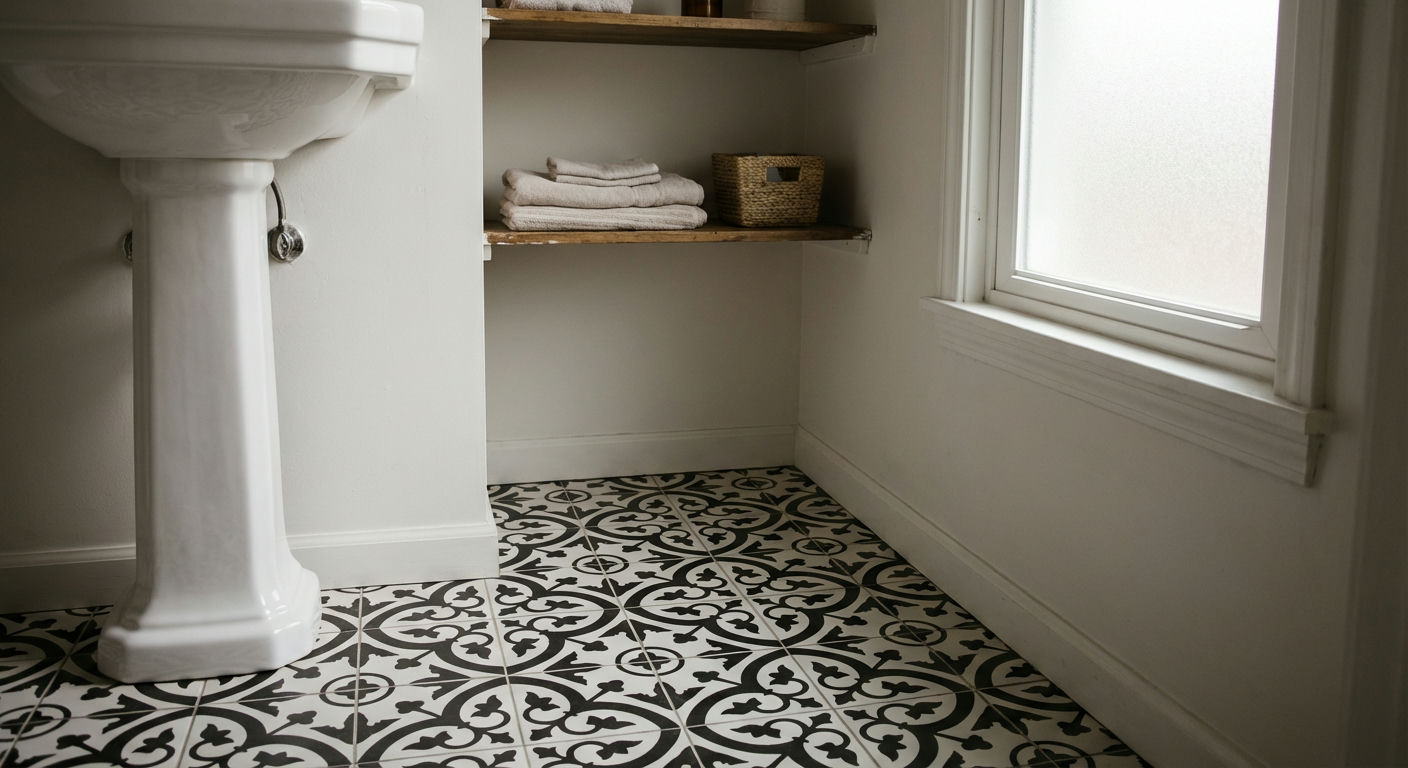 Bold Floor Tile Drama