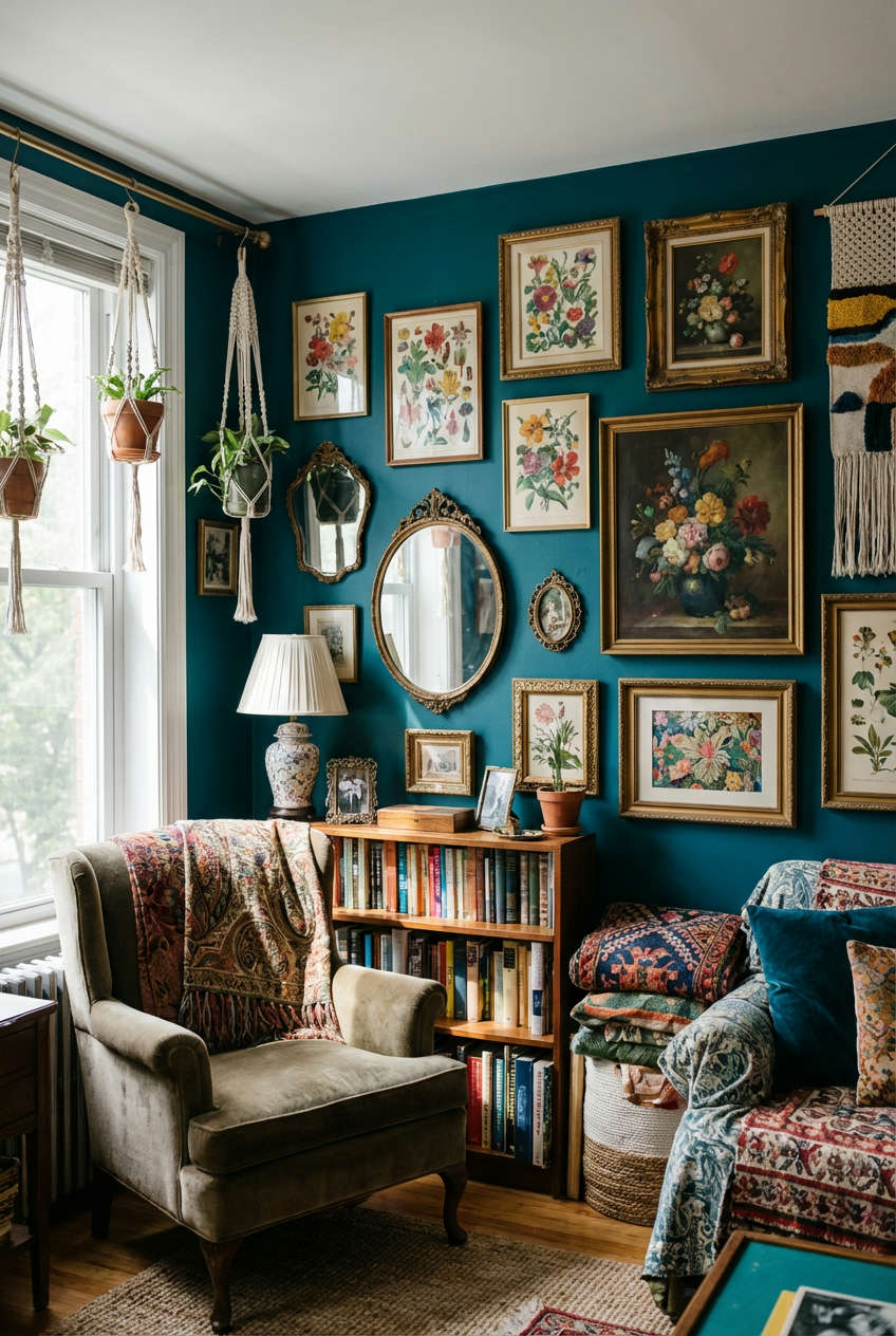 Maximalist Art Walls and Gallery Displays