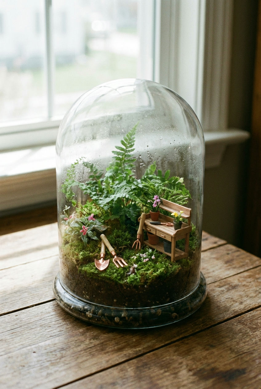 Enchanted Greenhouse Scene