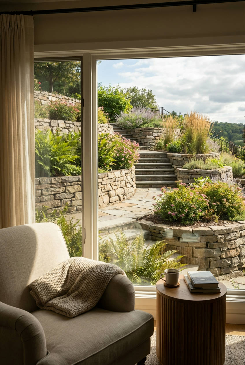 Thoughtful Designs for Sloped Yards