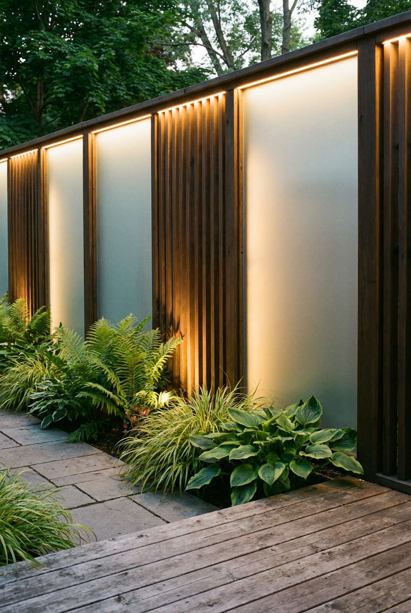 Illuminated Privacy Screens
