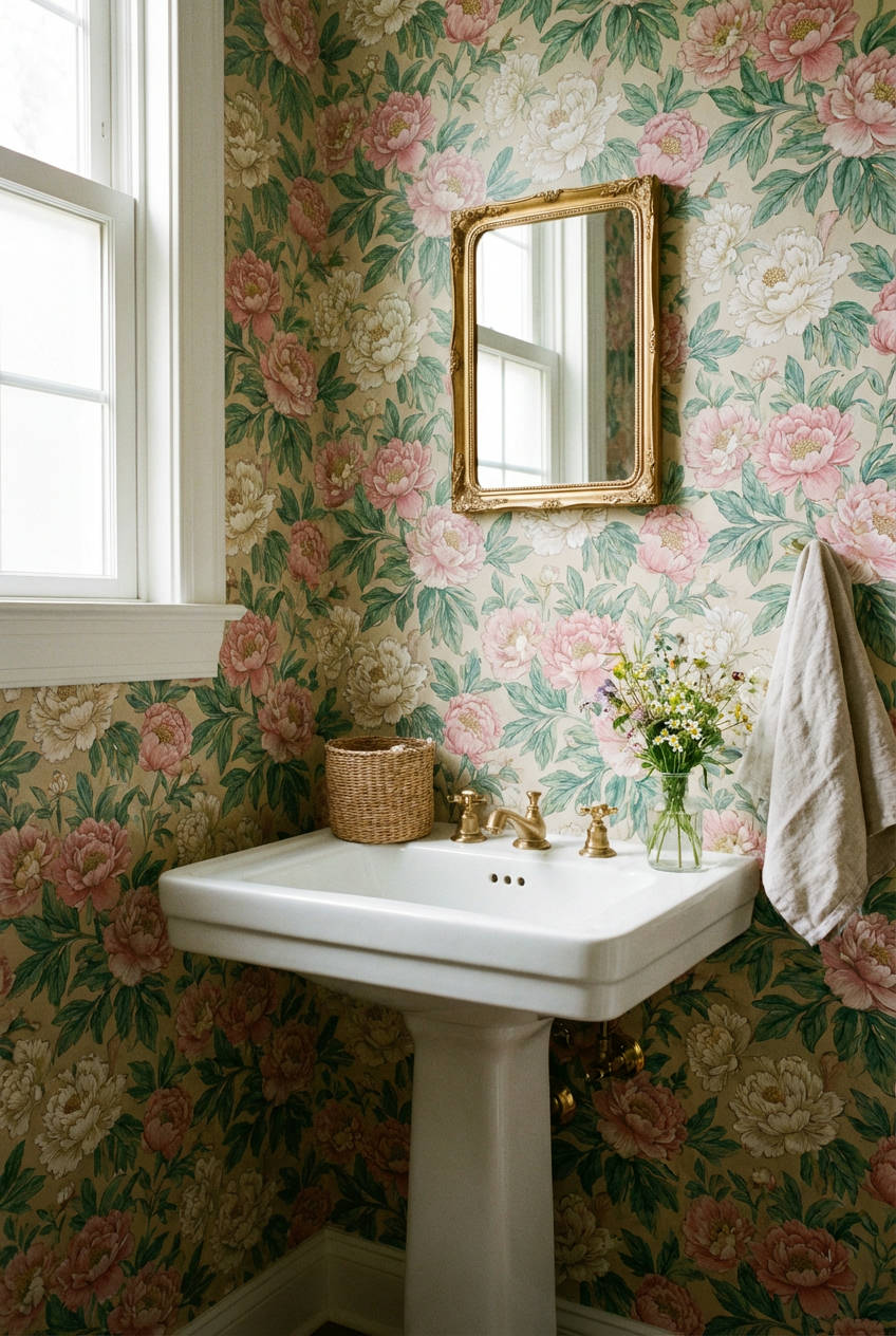 Whimsical Floral Wallpaper