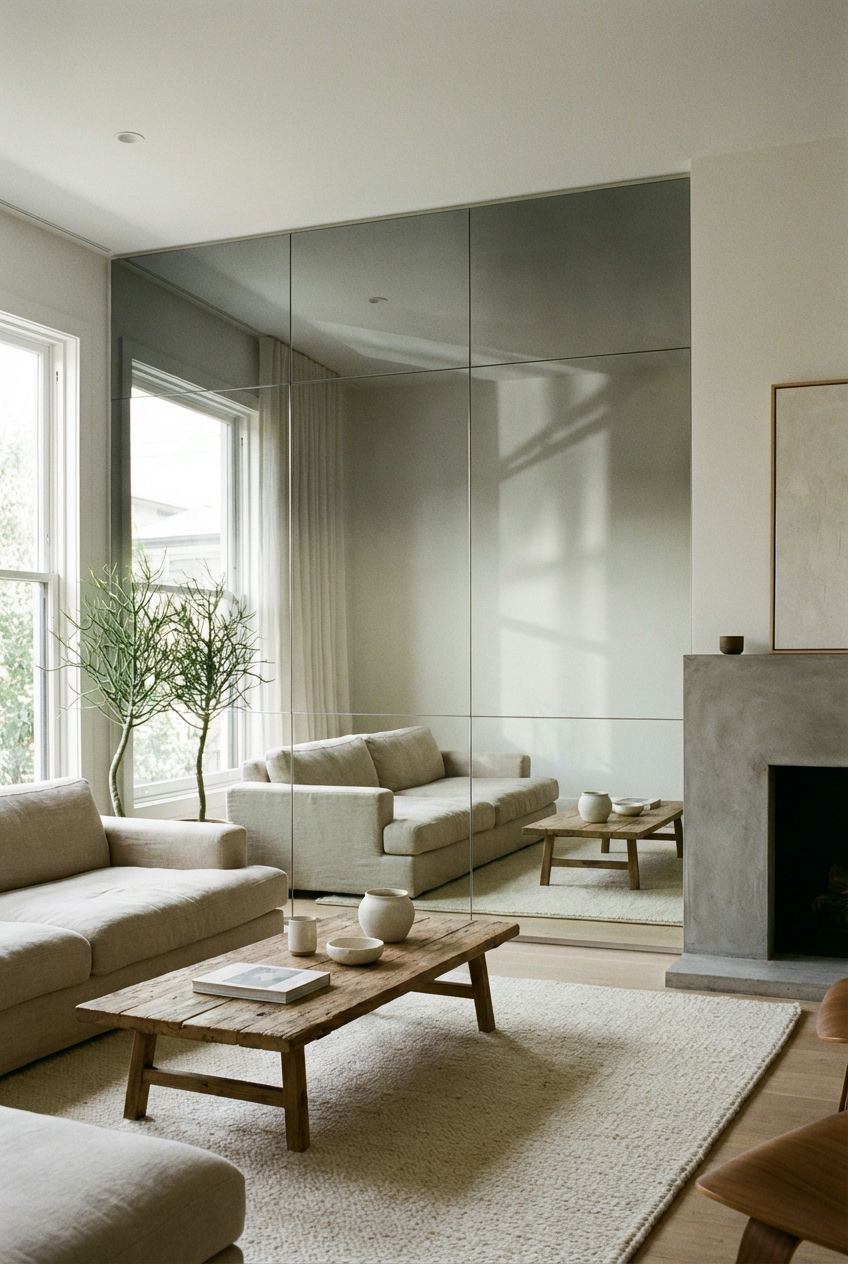 Ombre Mirror Wall
