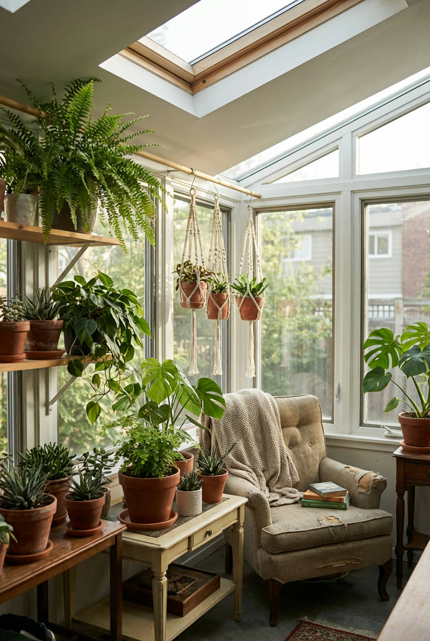 Urban Jungle Sunroom