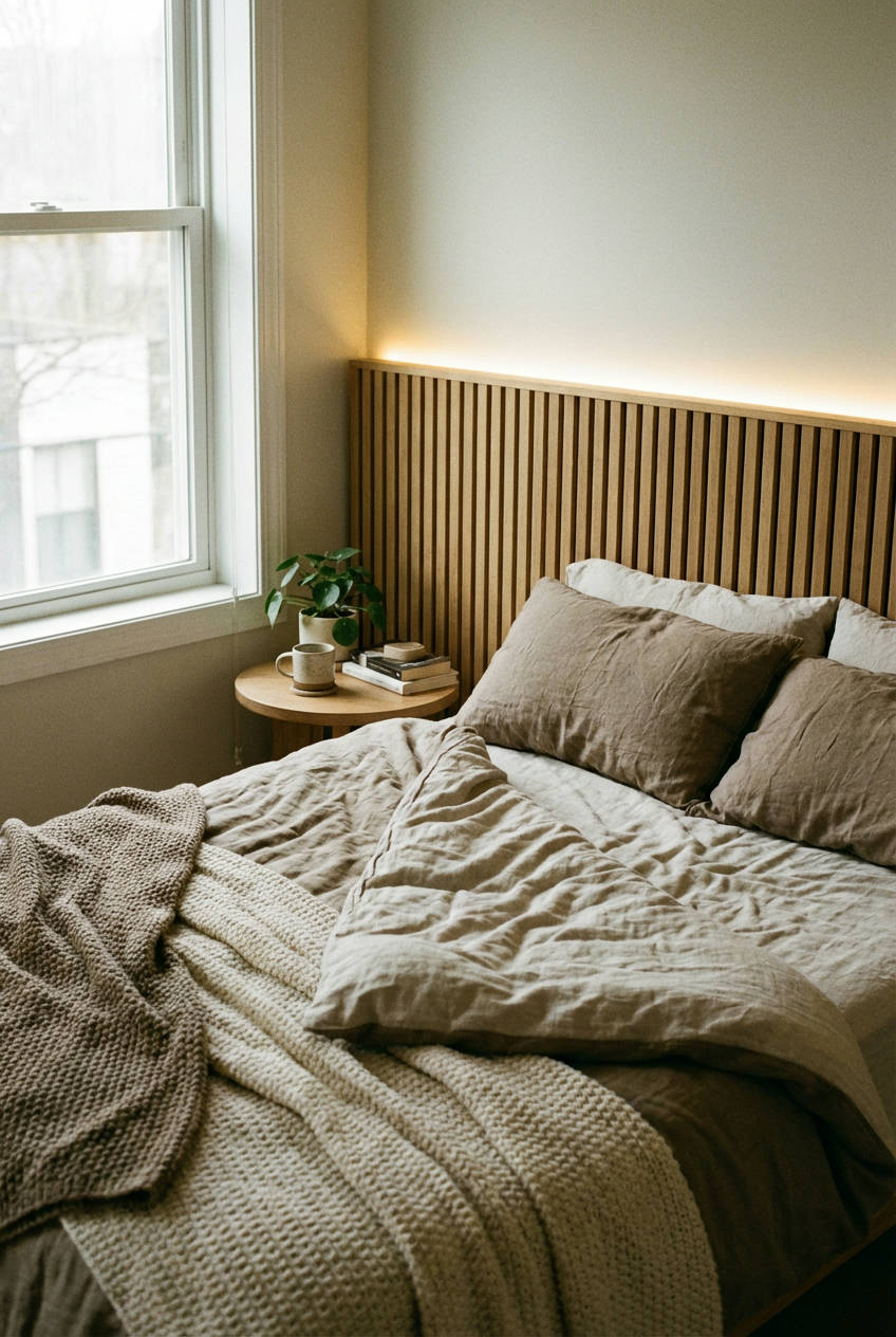 Integrated Lighting in Headboard