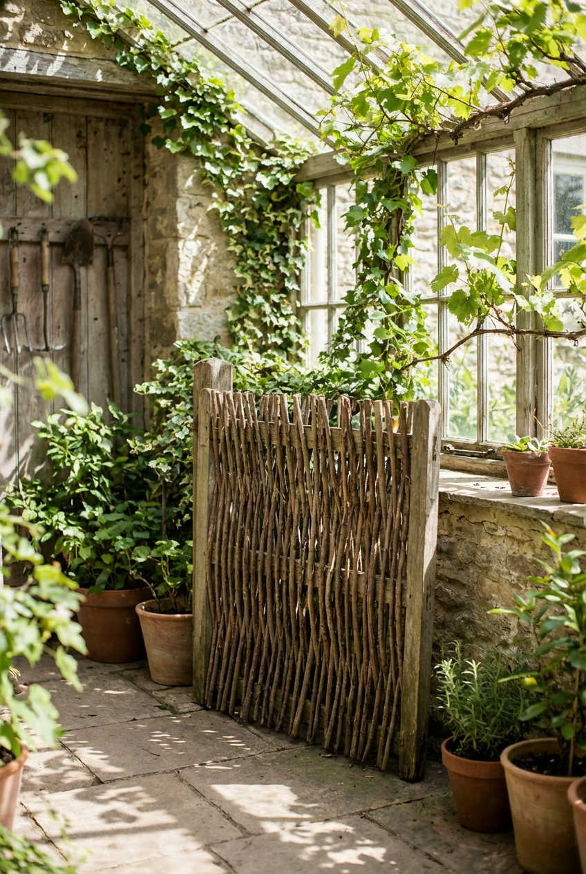 Woven Branch Fences