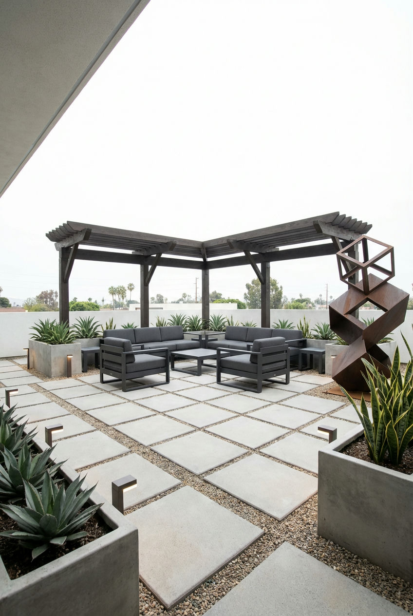 Geometric Grid Modernism