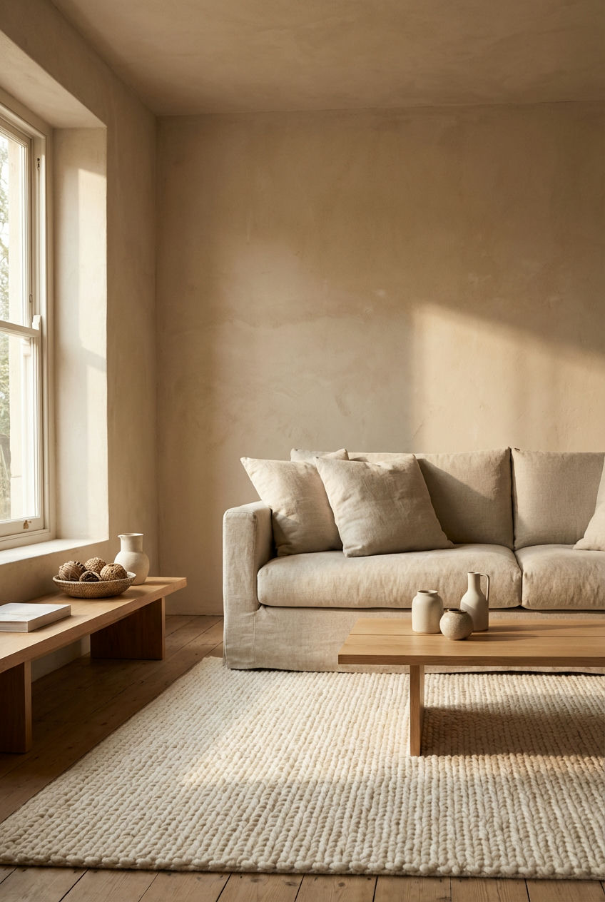 Warm Minimalism with Tactile Textures