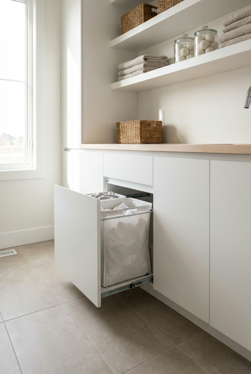 Built-in Laundry Hampers