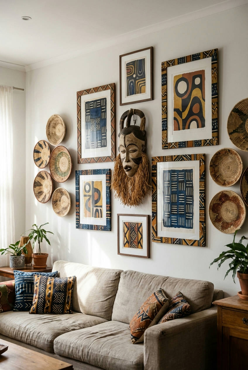 Afro-Boho Gallery Wall