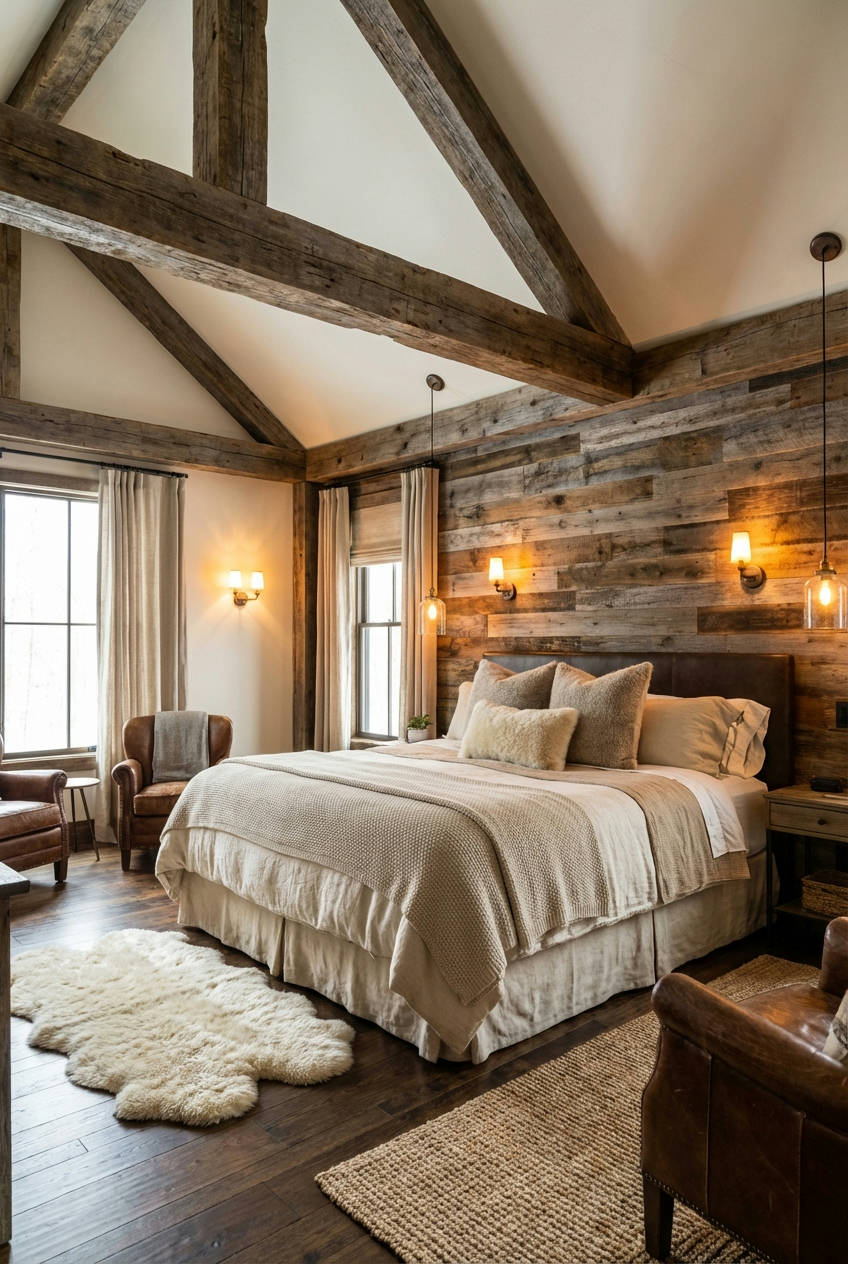 Rustic-Accents-in-Bedrooms