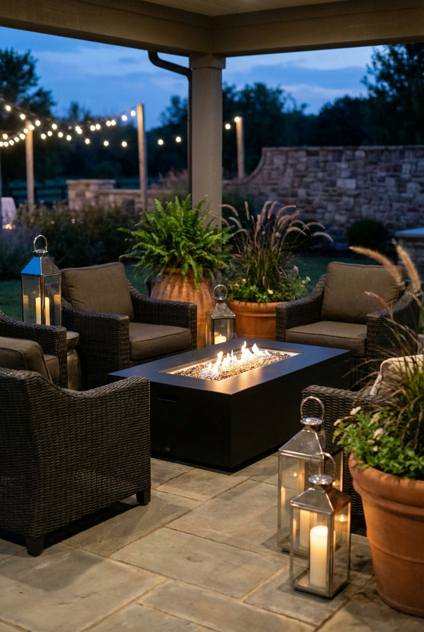 Elevated Gas Fire Table