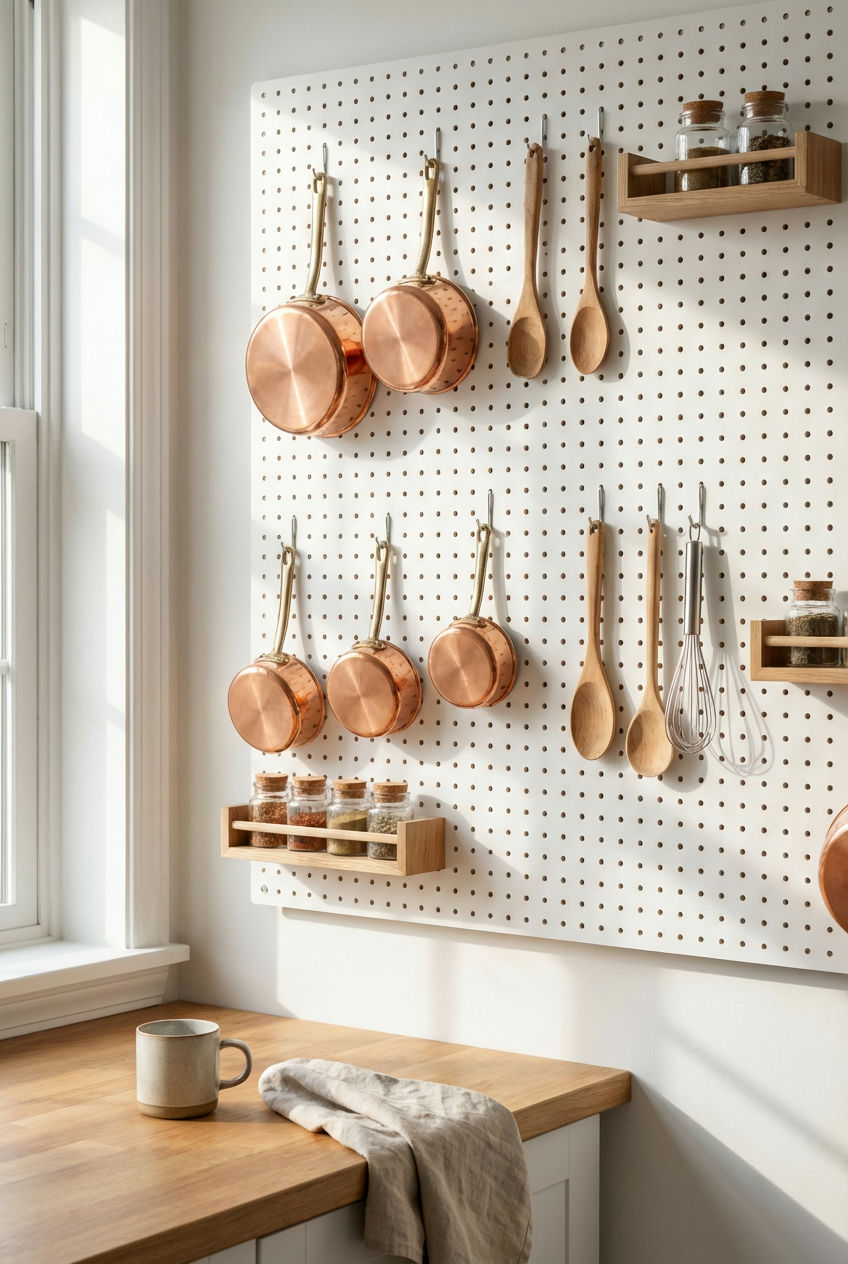 Pegboard Organization Wall