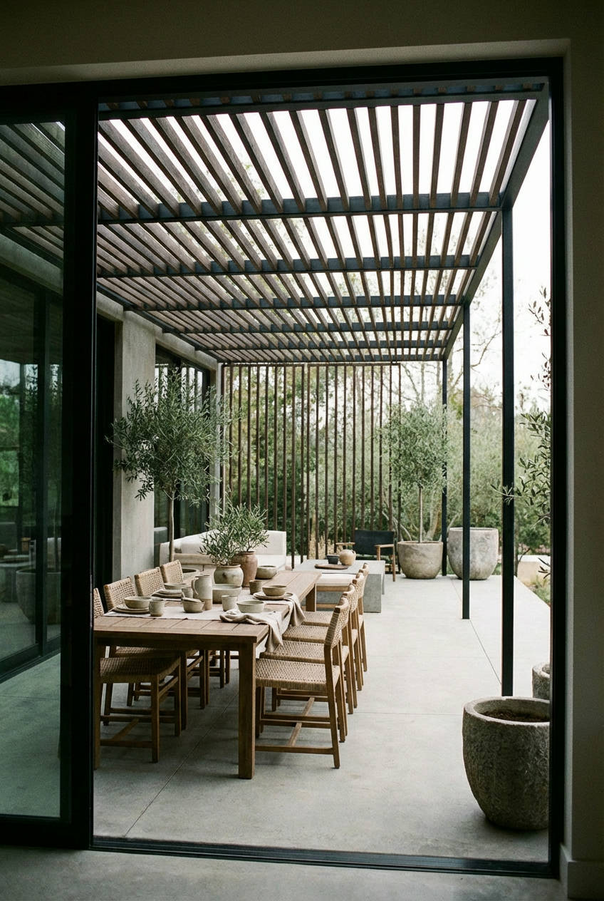 Modern Floating Pergola