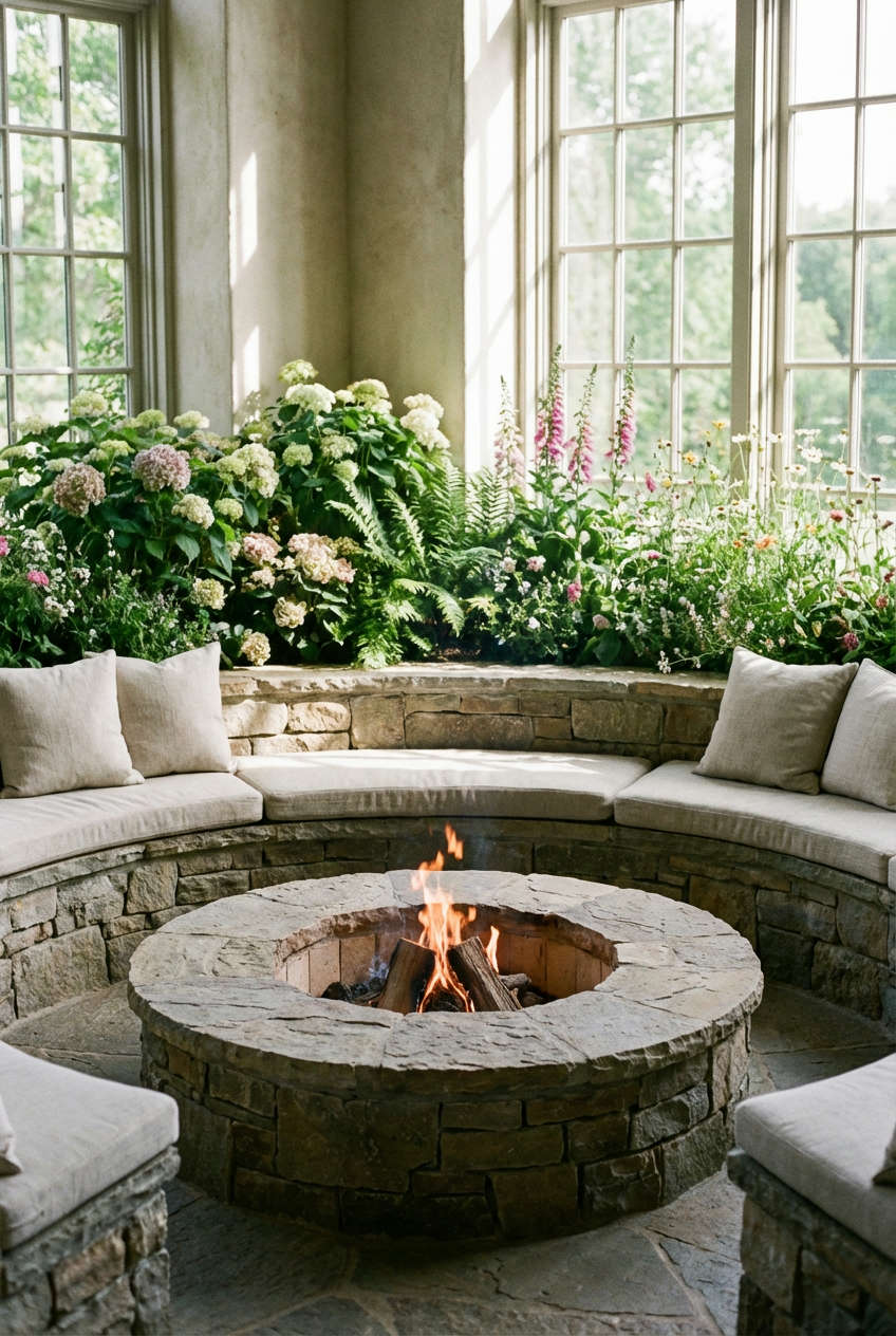 Integrated Garden Seating