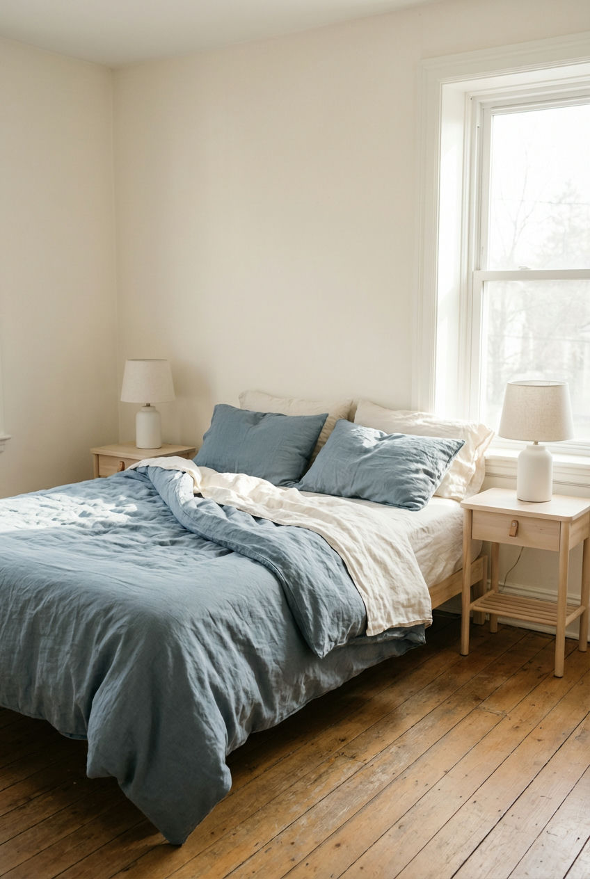 Serene Blue and White Palette