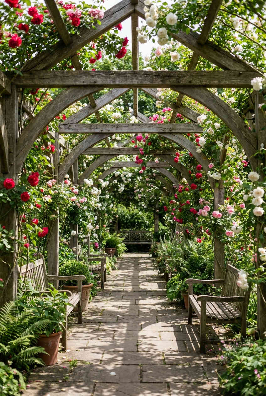 Traditional Arched Pergola