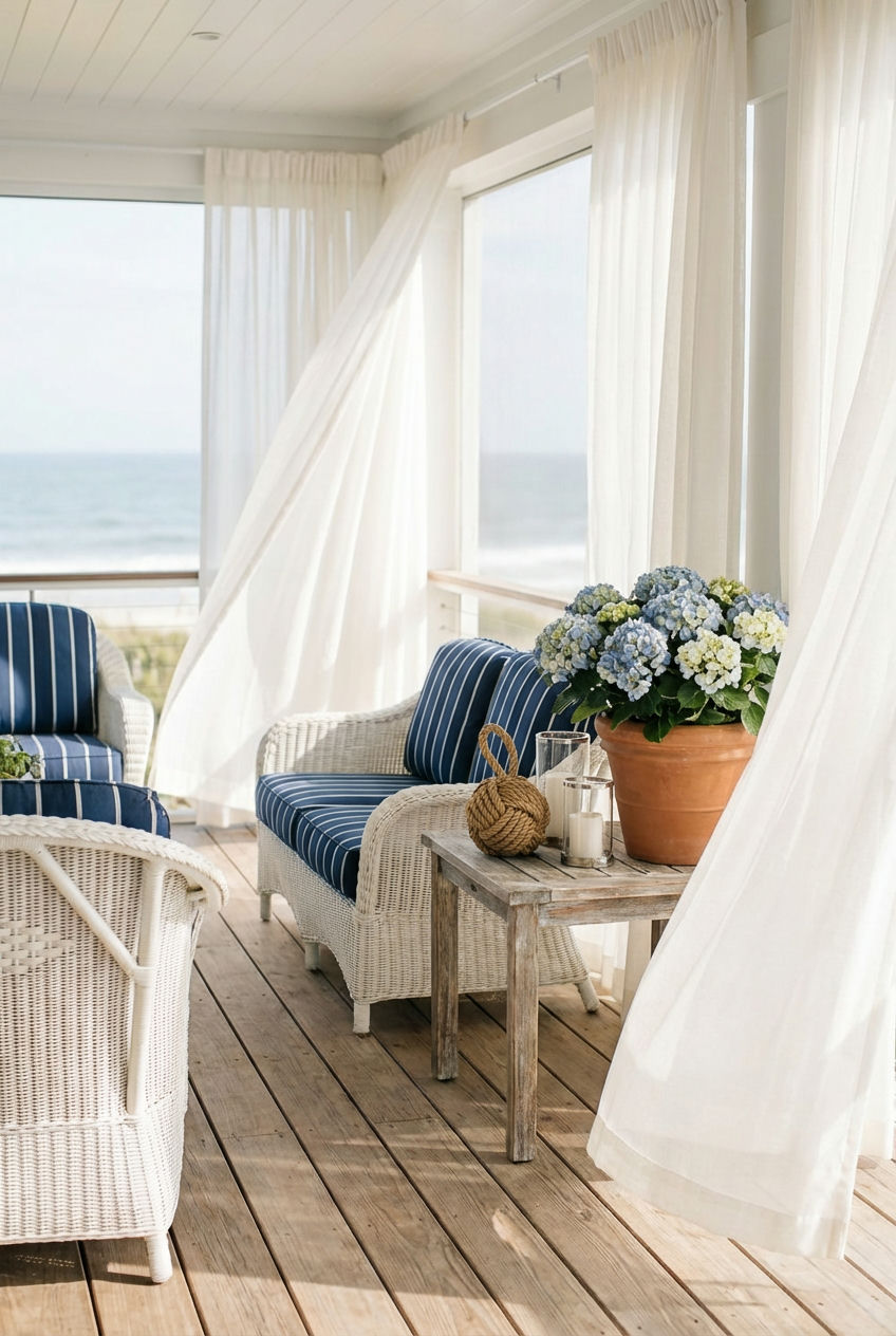 Coastal Calm: Breezy Blues and Whites