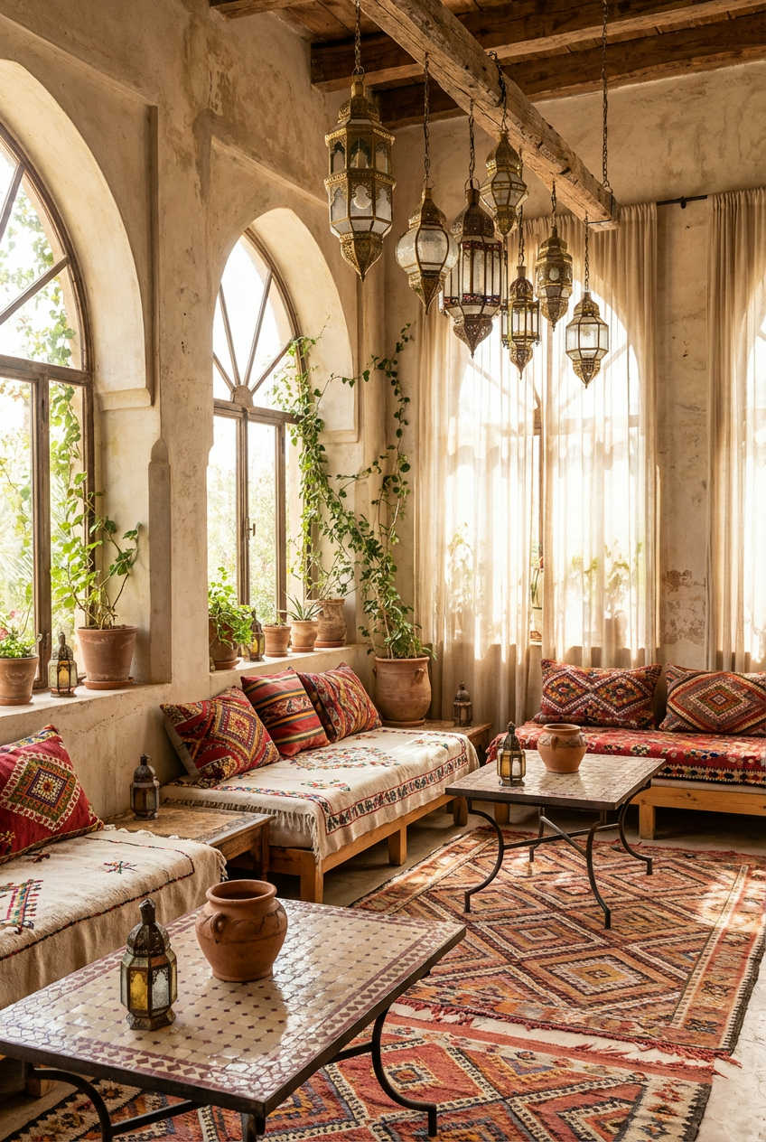 Colorful Moroccan Patio
