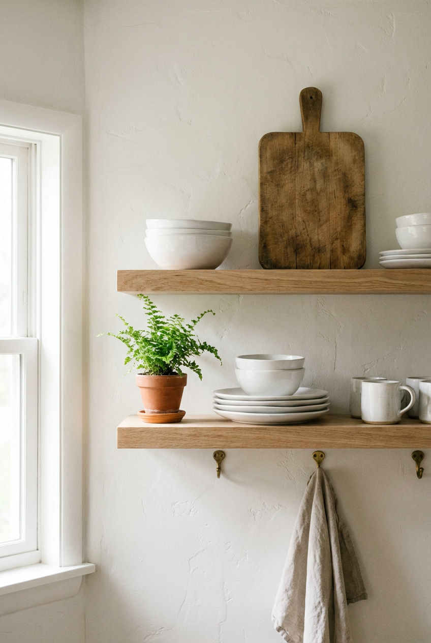 Curated Floating Shelves