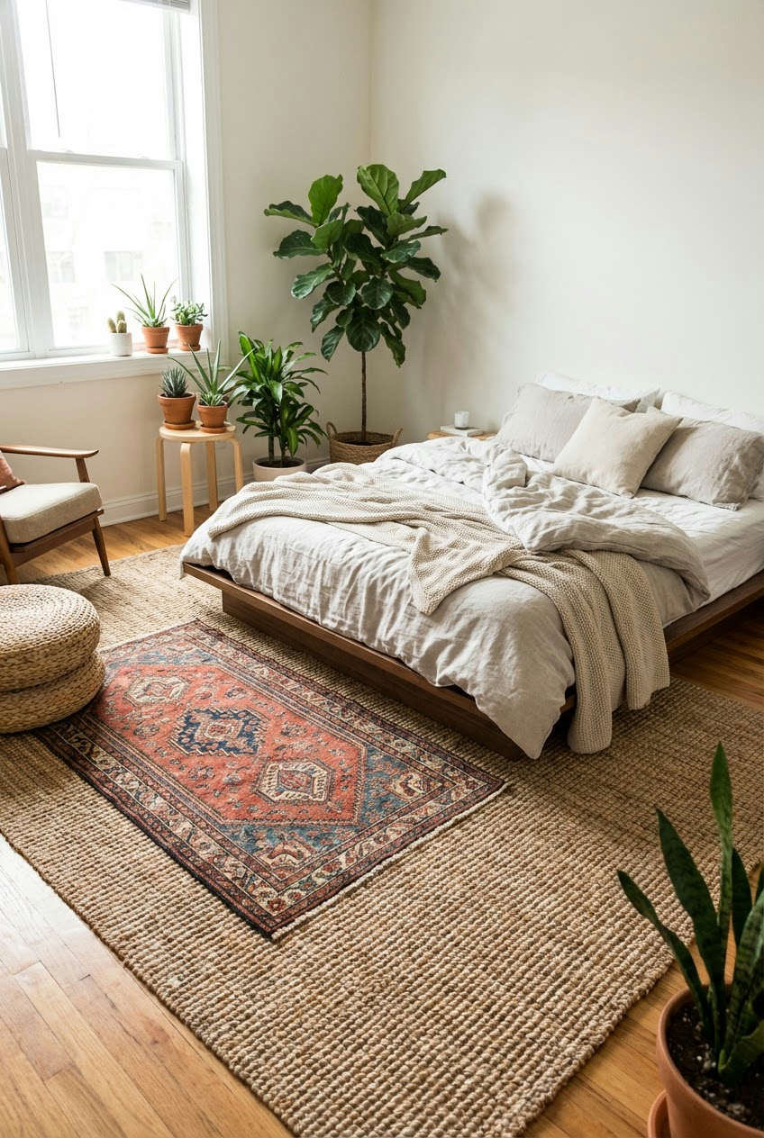 Layered Rugs for Maximum Coziness