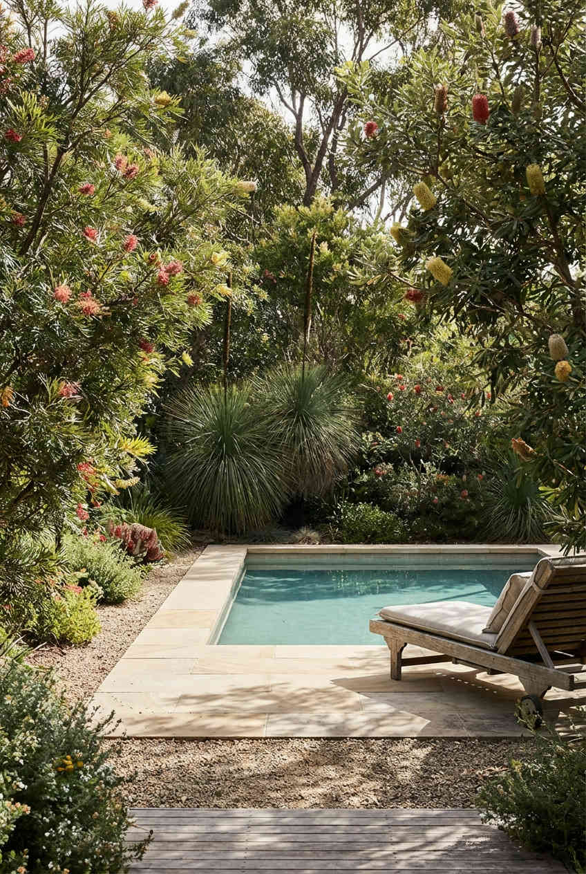 Serene Sanctuary with Native Plants