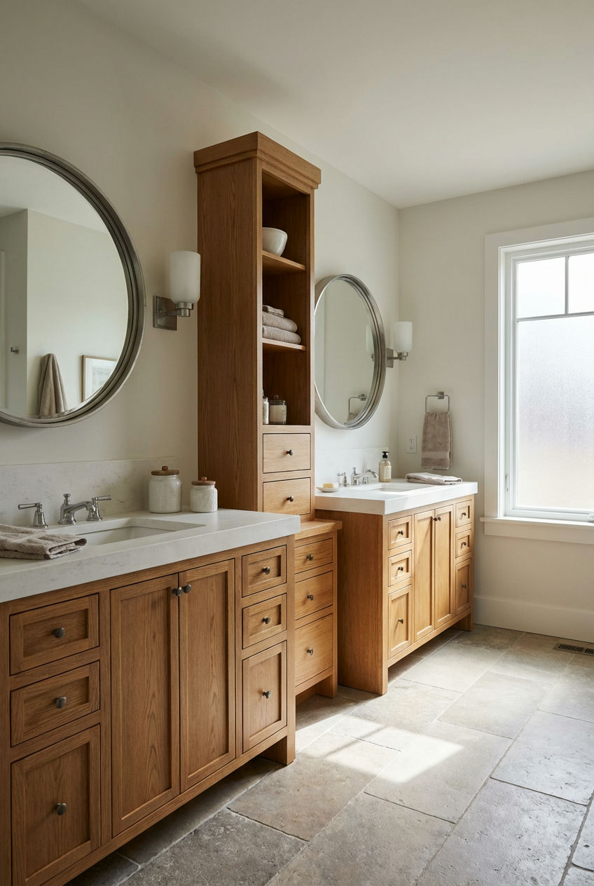 Dual Vanities with Separate Zones