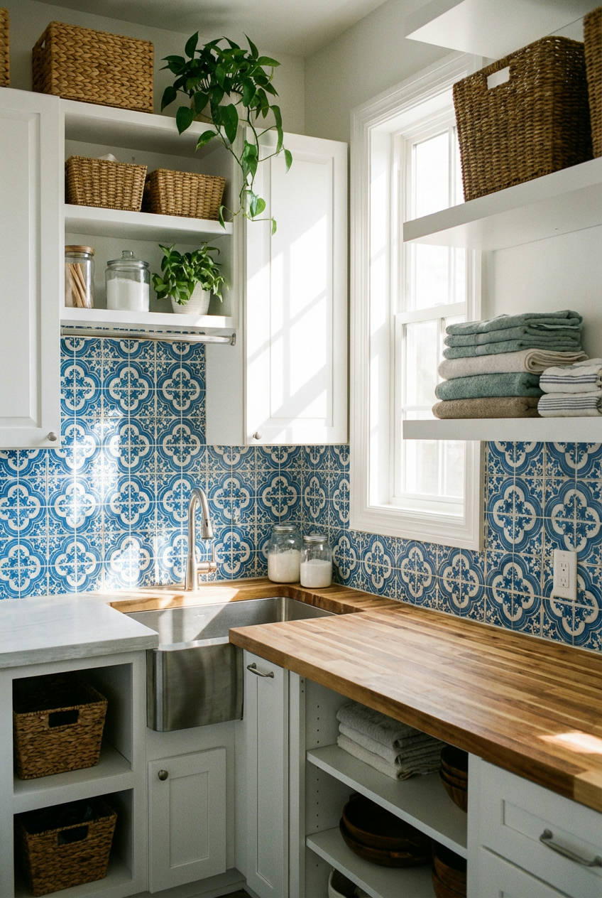 Vibrant Tile Backsplash