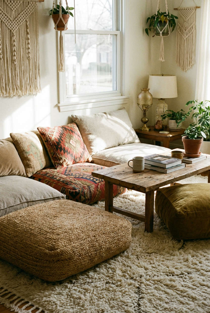 Cozy Floor Cushion Seating