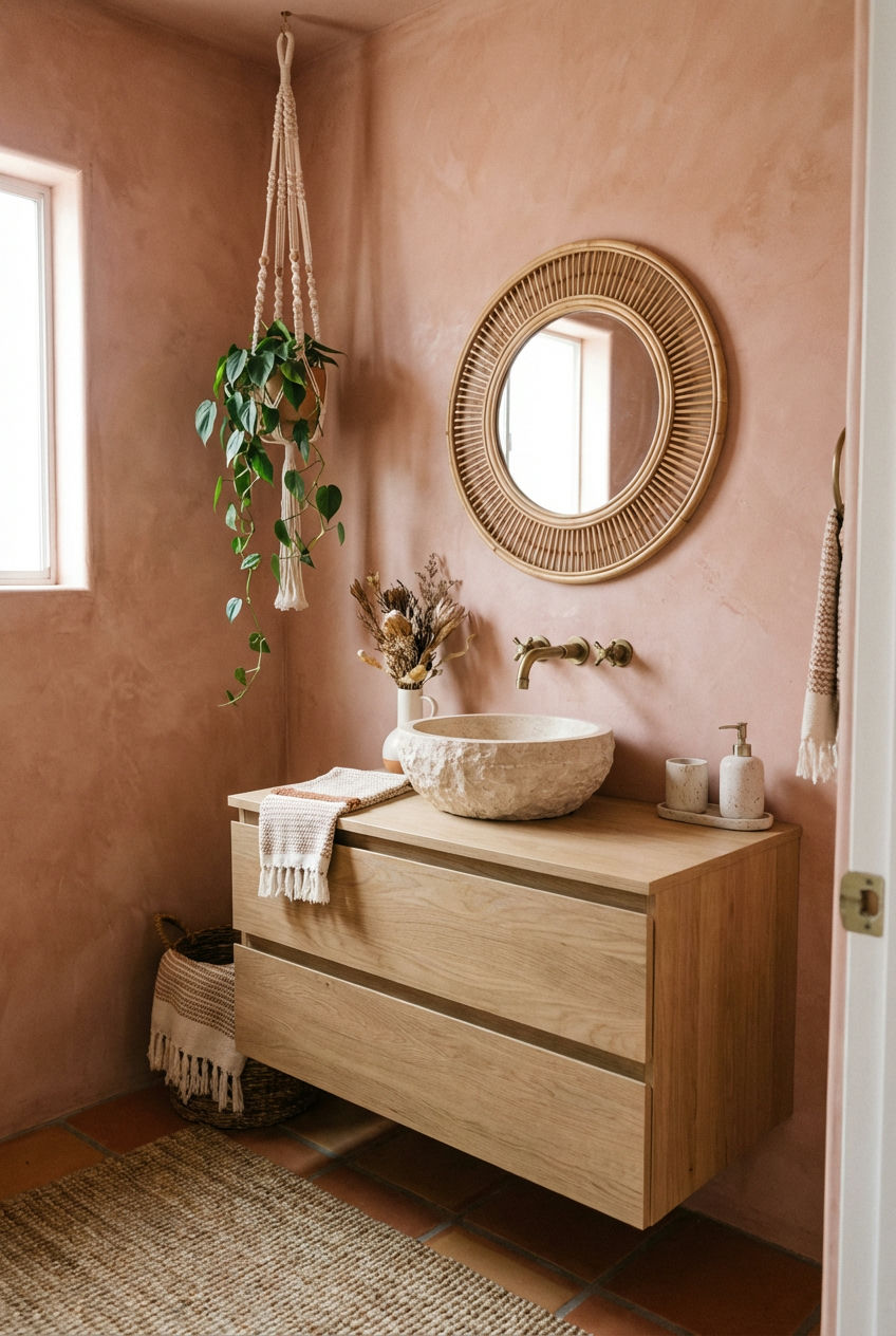 Boho Chic With Terracotta Pink