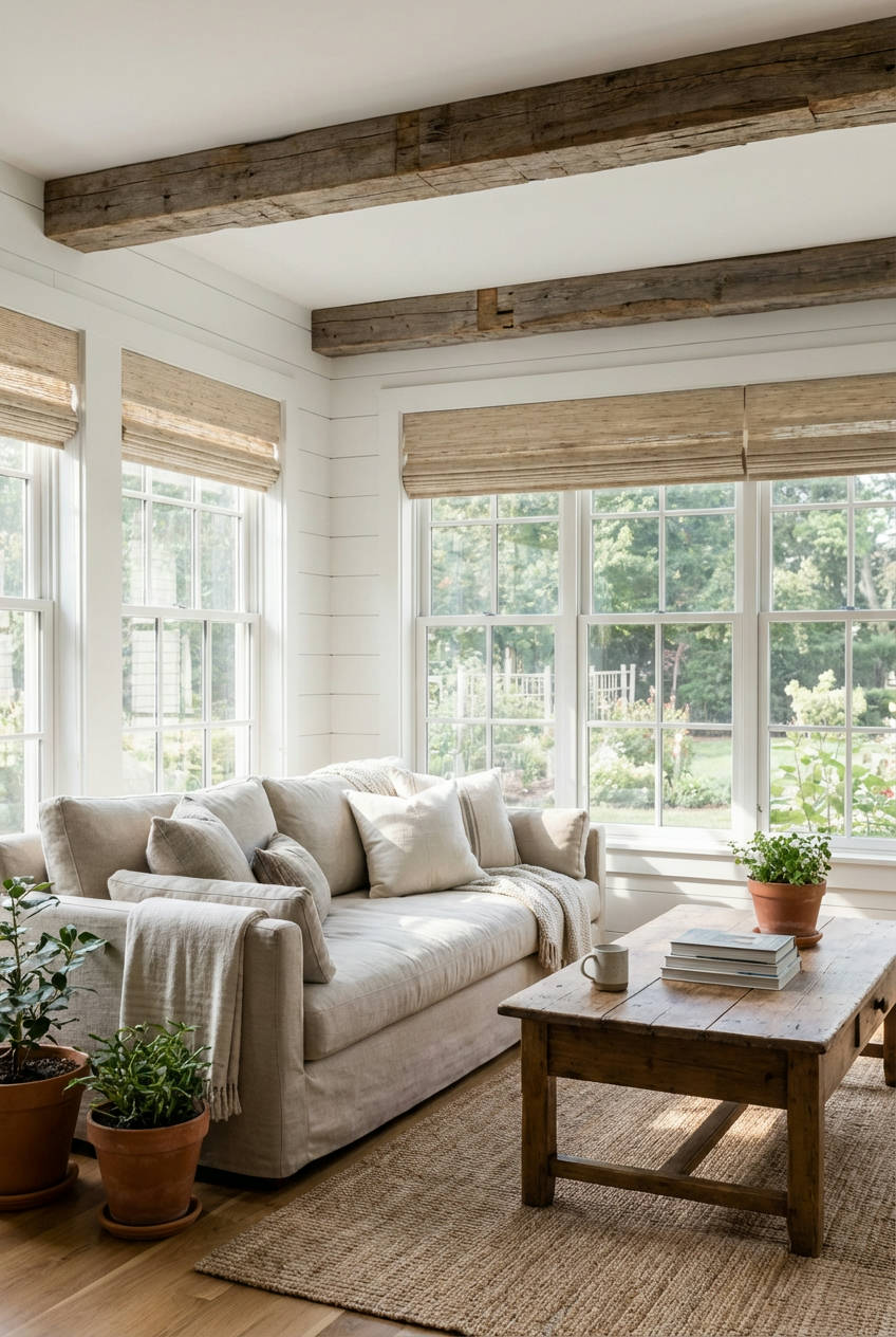 Modern Farmhouse Sunroom