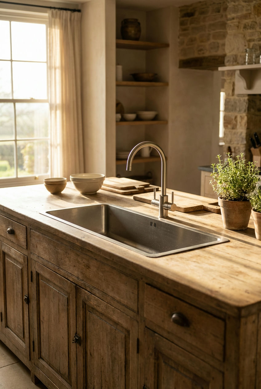 Trough Sink for Island