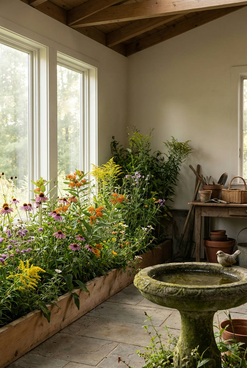Wildlife Haven with Native Blooms