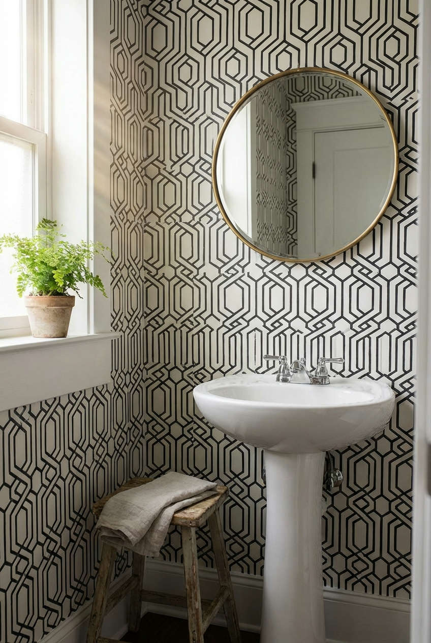 Bold Geometric Wallpaper