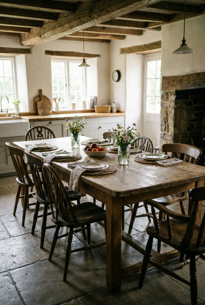 Farmhouse Country Dining Table