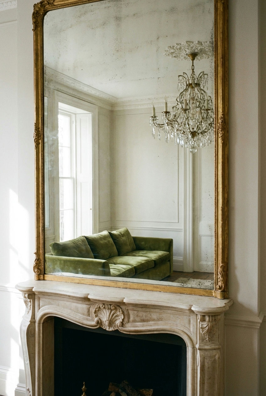 Antique Mirror Charm