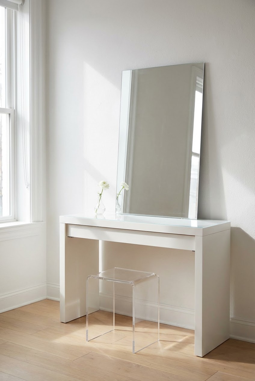 Minimalist White Console