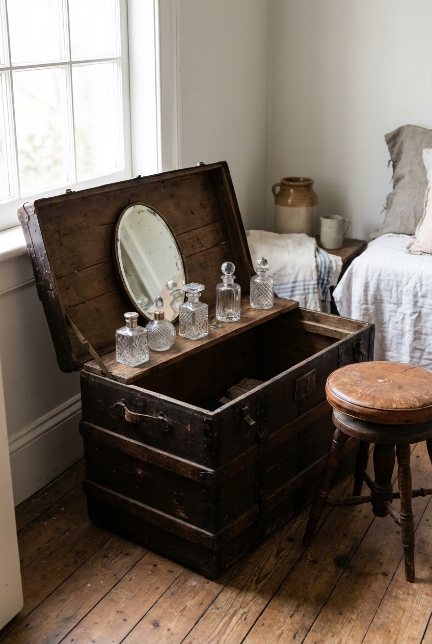 Vintage Trunk or Chest Vanity