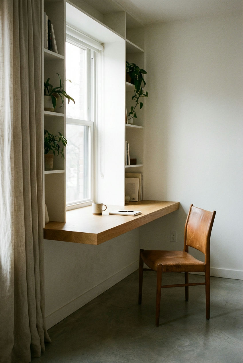 Compact Desk Nook Integration