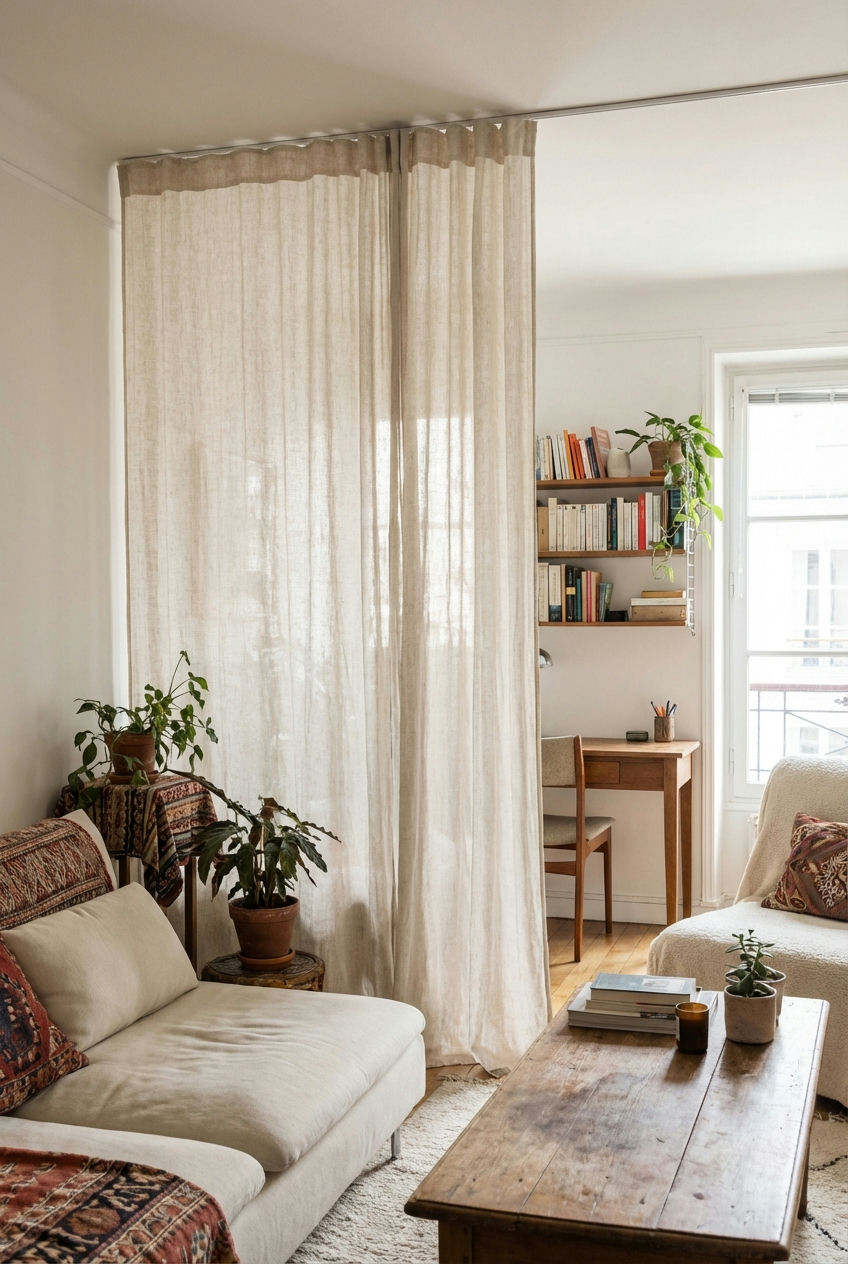 Curtains as Room Dividers