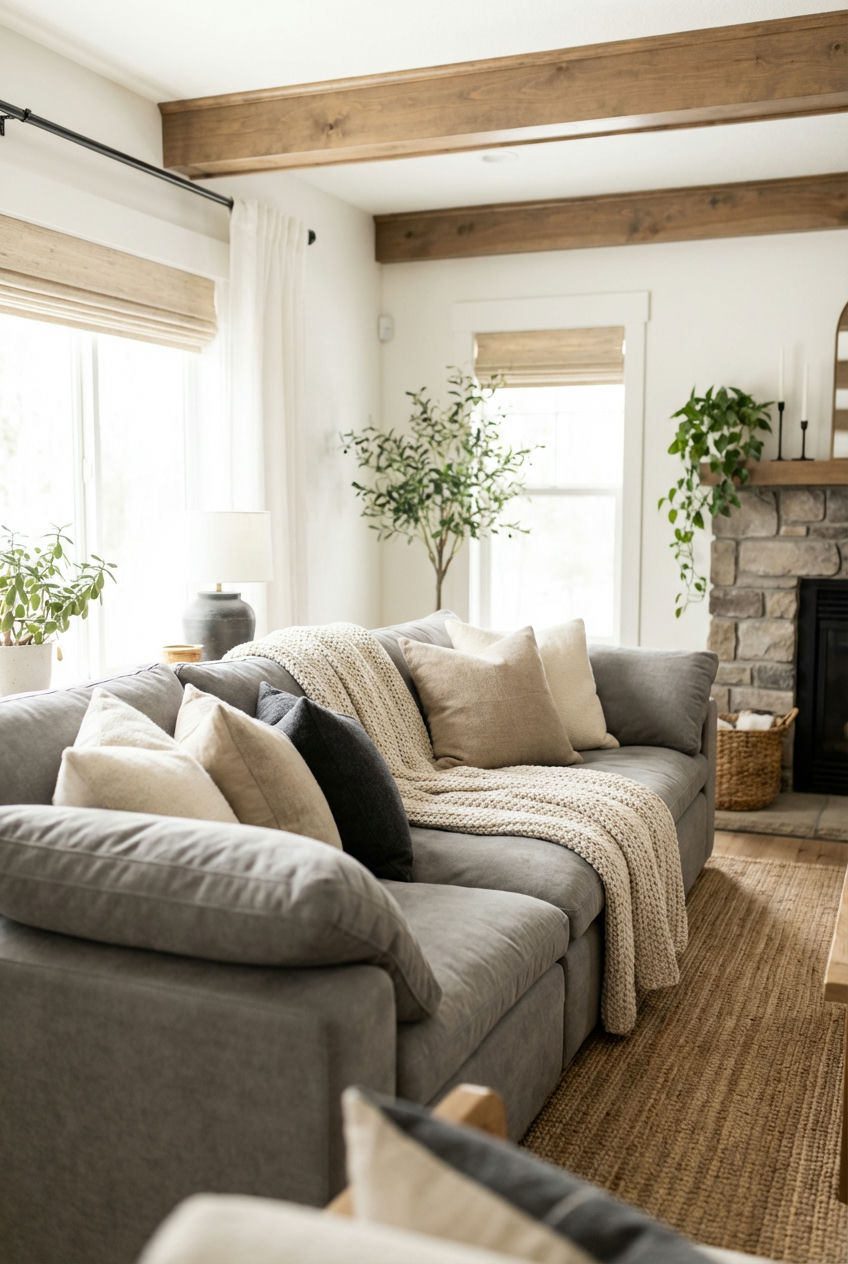 Luxurious Textured Throws and Pillows