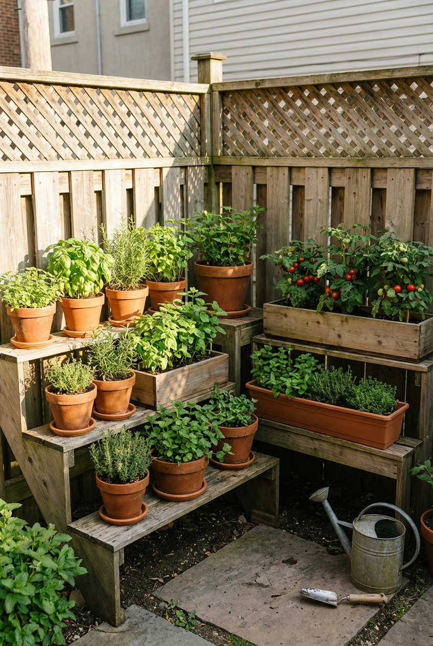 Mini Herb and Vegetable Garden