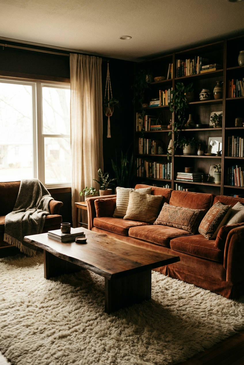 Dark Wood & Rich Textures