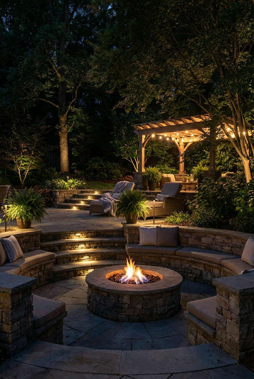 Raised Planter Fire Pit