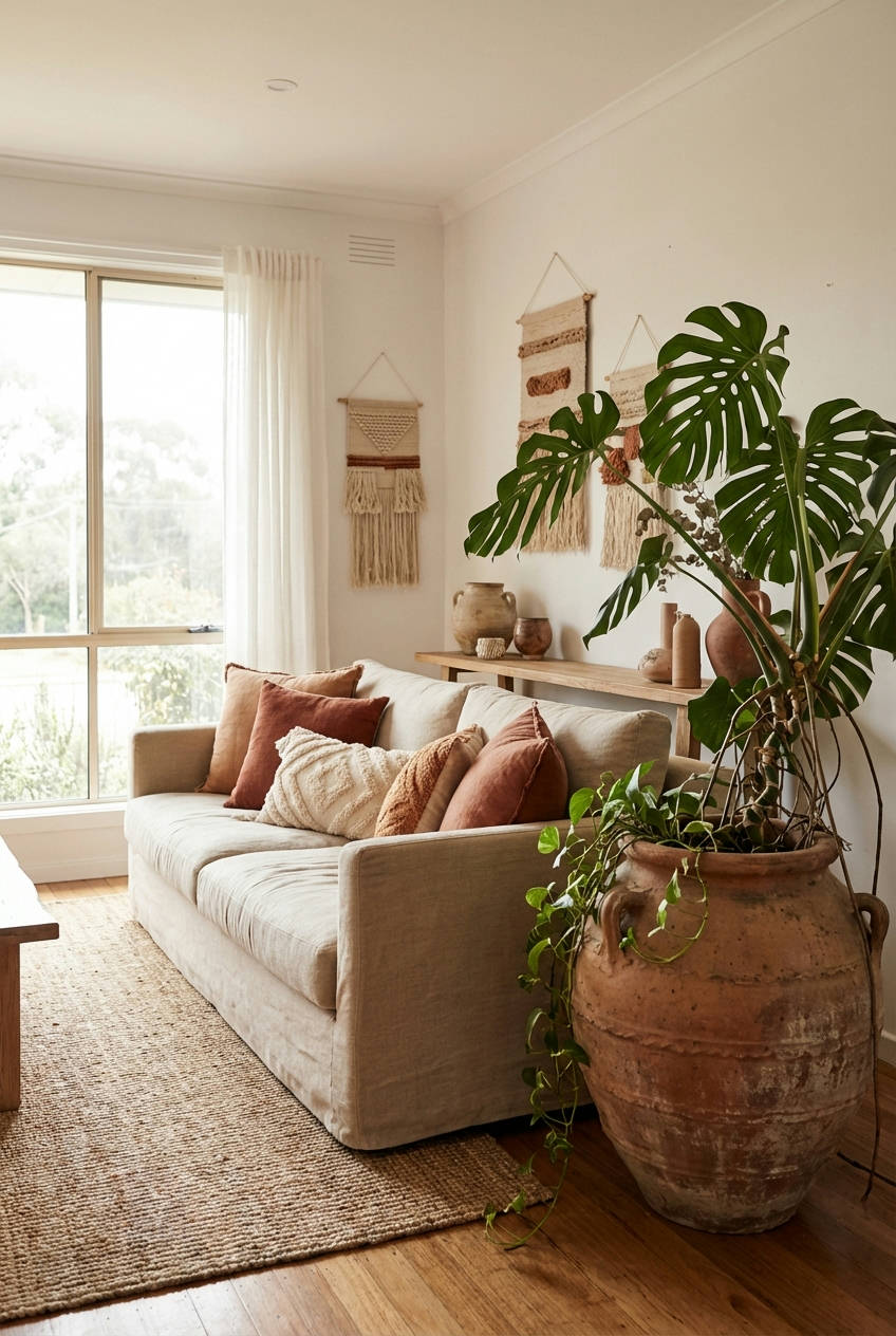Earthy Tones & Terracotta Accents