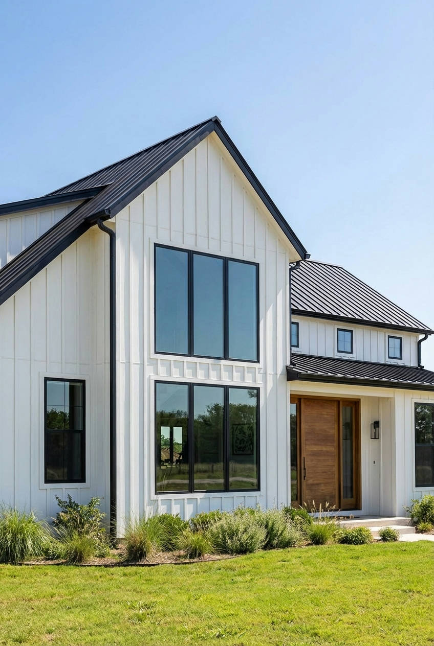 Modern Black Window Trims