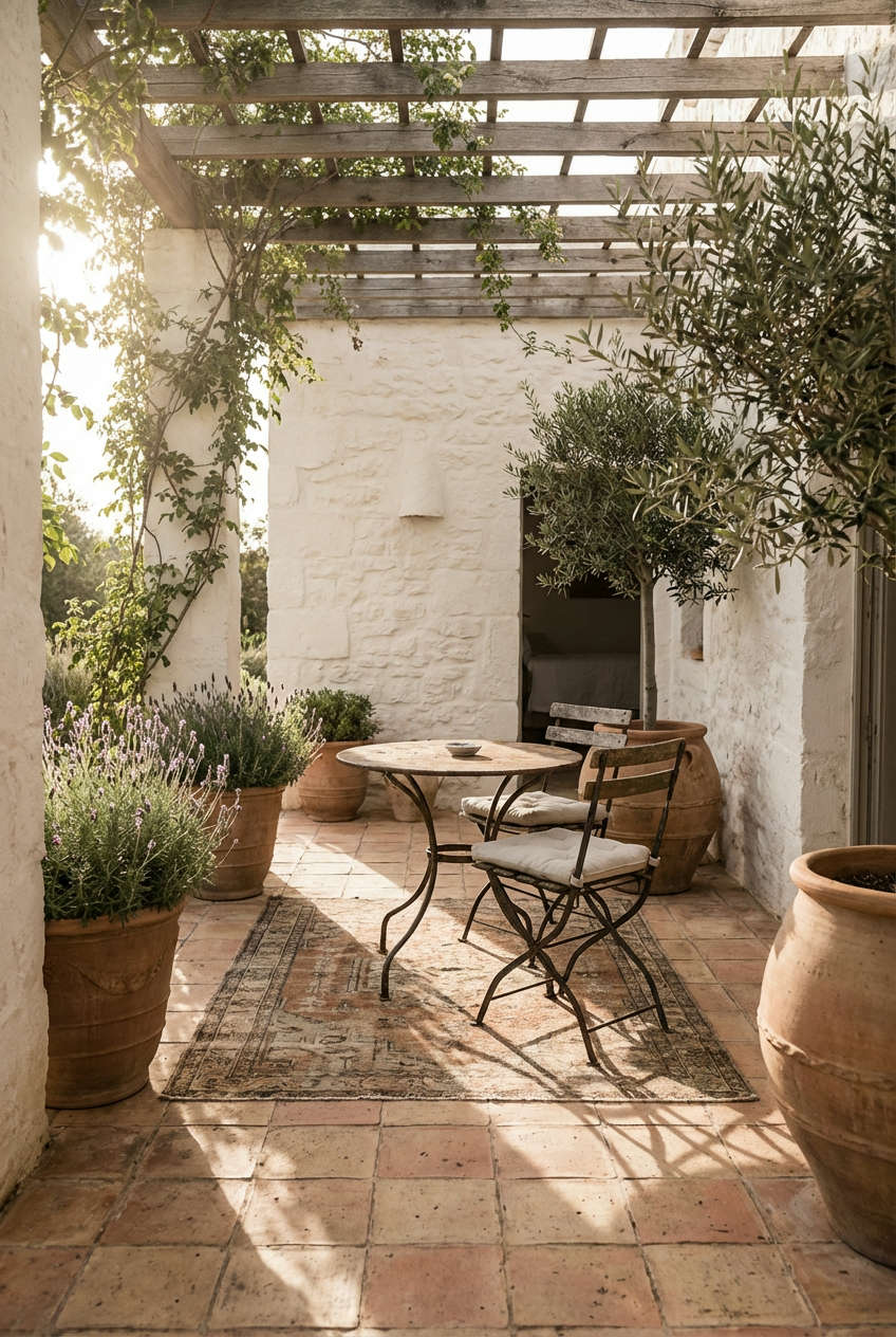 A Mediterranean Retreat with Terracotta Hues