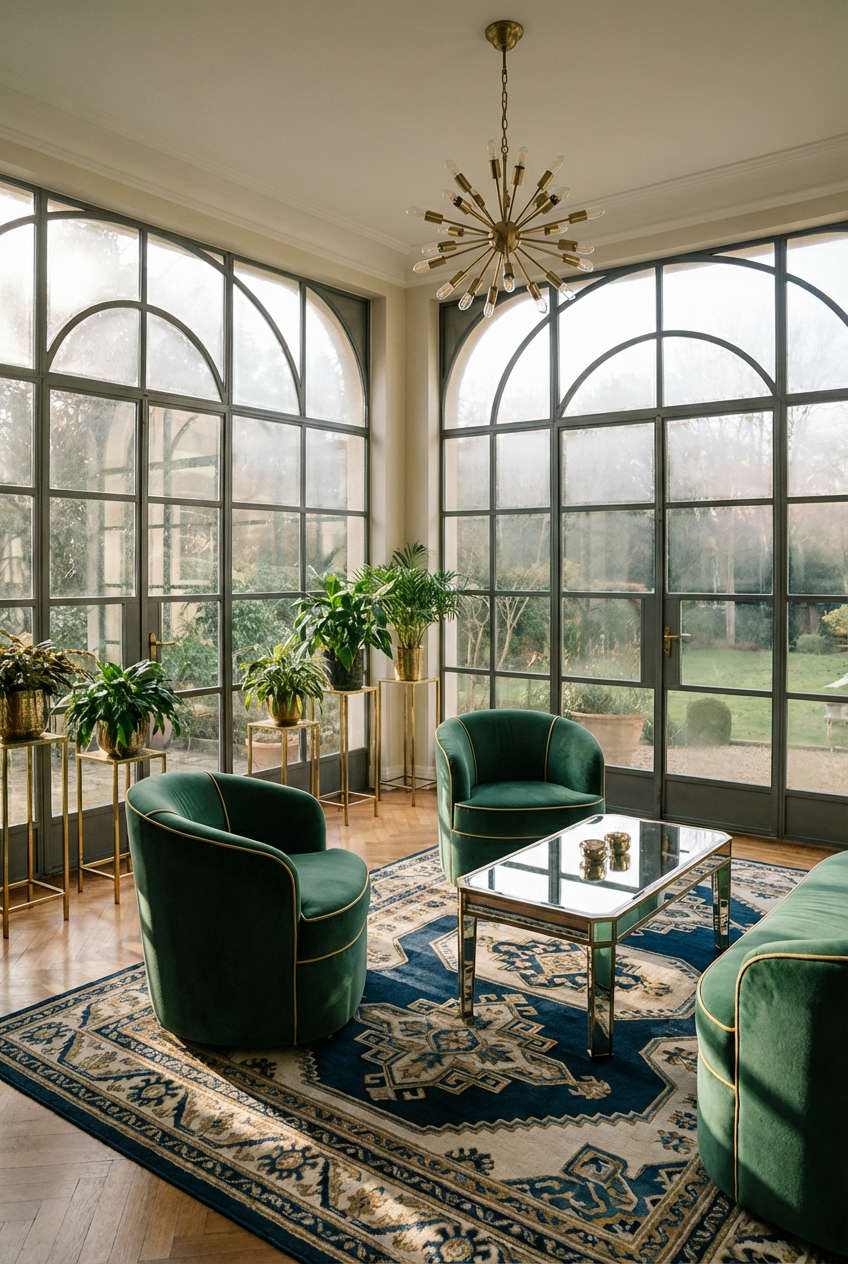 Art Deco Glamour Sunroom
