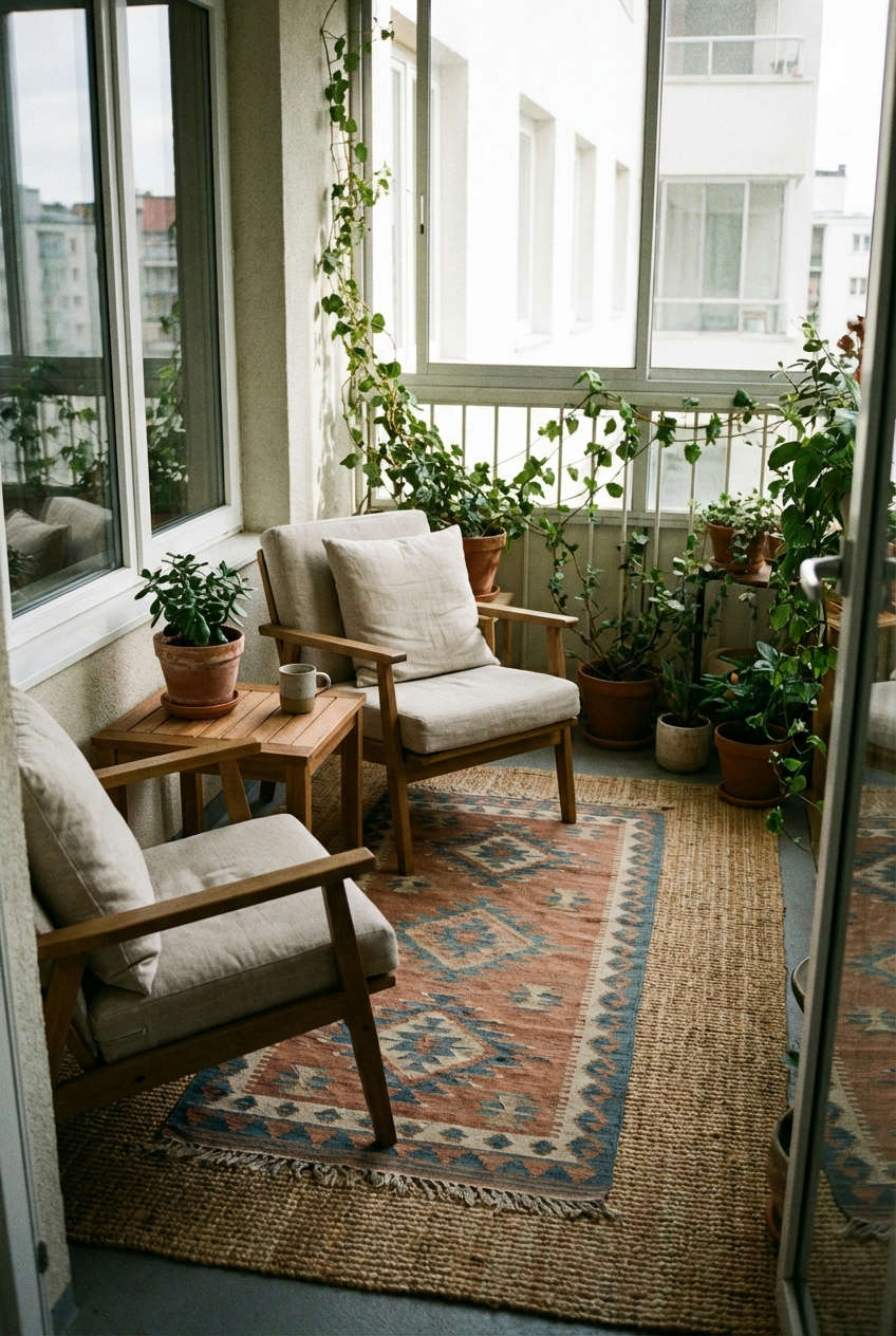 Outdoor Rug Layering